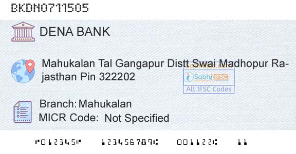 Dena Bank MahukalanBranch 
