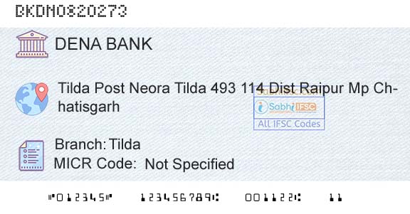 Dena Bank TildaBranch 