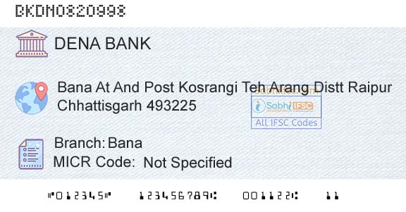 Dena Bank BanaBranch 