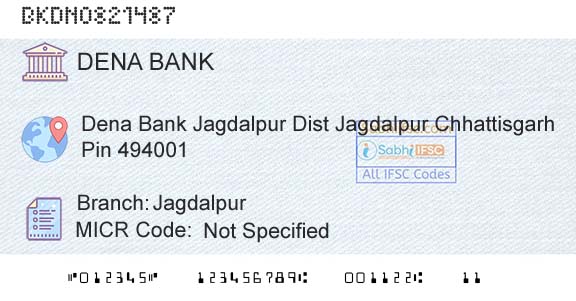 Dena Bank JagdalpurBranch 