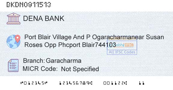 Dena Bank GaracharmaBranch 