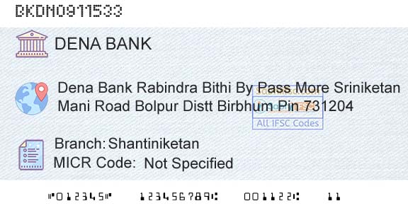 Dena Bank ShantiniketanBranch 