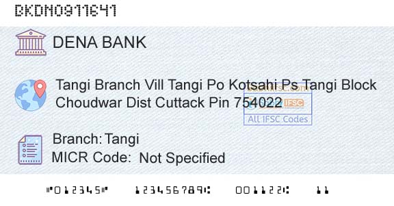 Dena Bank TangiBranch 