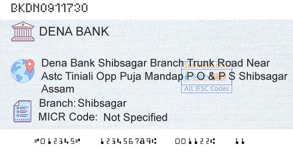 Dena Bank ShibsagarBranch 