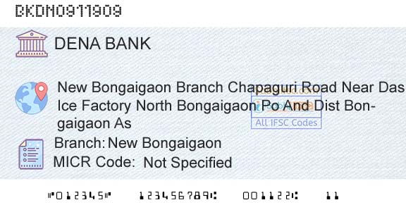 Dena Bank New BongaigaonBranch 