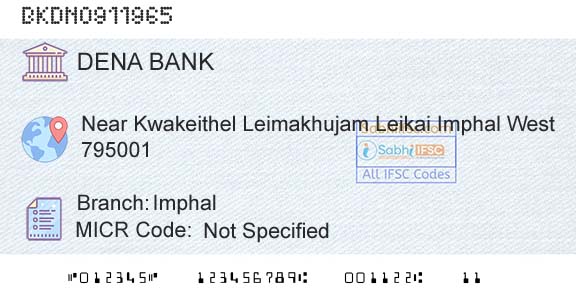 Dena Bank ImphalBranch 