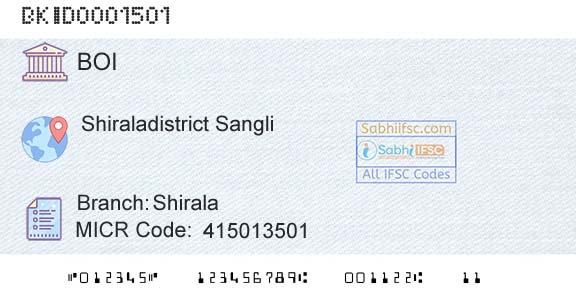 Bank Of India ShiralaBranch 
