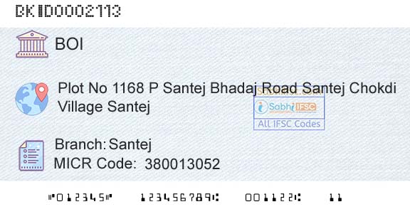 Bank Of India SantejBranch 