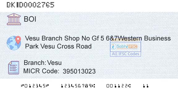 Bank Of India VesuBranch 