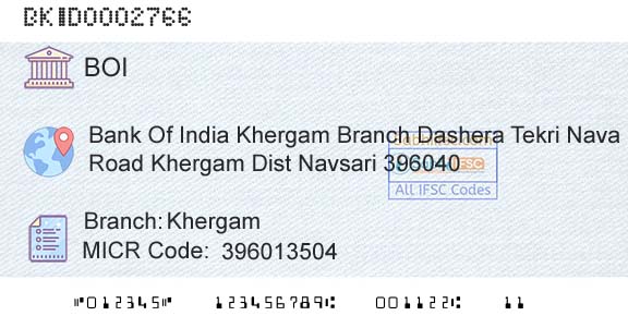 Bank Of India KhergamBranch 