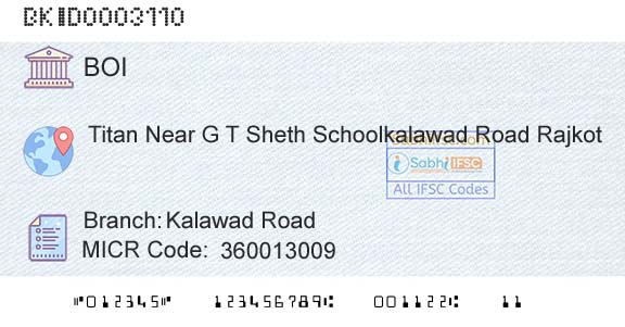 Bank Of India Kalawad RoadBranch 