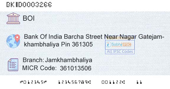 Bank Of India JamkhambhaliyaBranch 