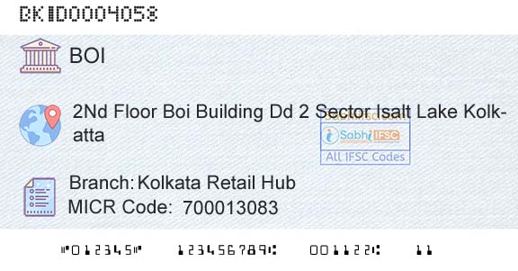 Bank Of India Kolkata Retail HubBranch 