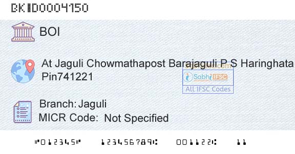 Bank Of India JaguliBranch 