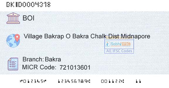 Bank Of India BakraBranch 