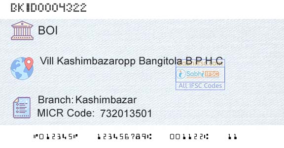 Bank Of India KashimbazarBranch 