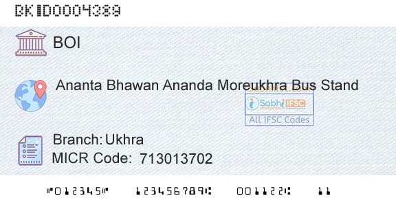 Bank Of India UkhraBranch 