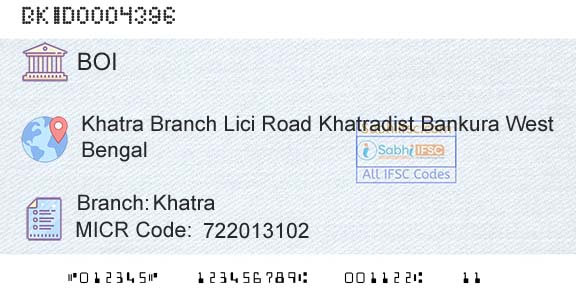 Bank Of India KhatraBranch 