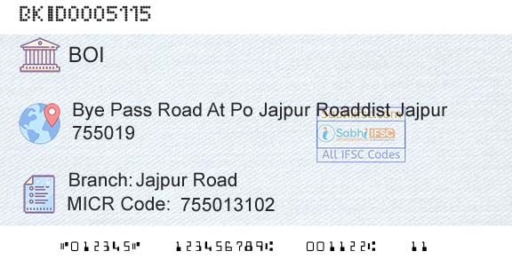 Bank Of India Jajpur RoadBranch 