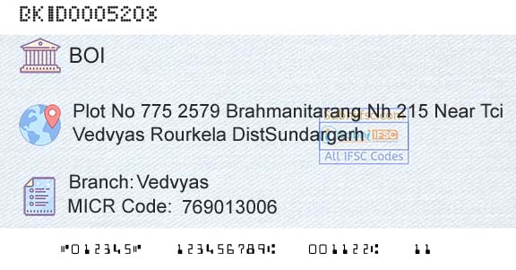 Bank Of India VedvyasBranch 
