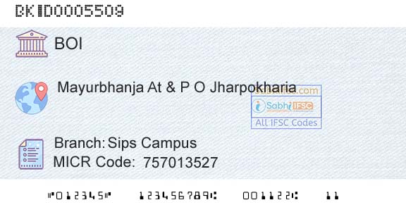 Bank Of India Sips CampusBranch 