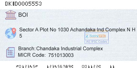 Bank Of India Chandaka Industrial ComplexBranch 