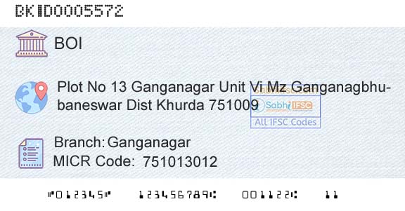 Bank Of India GanganagarBranch 