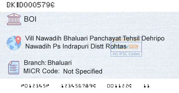Bank Of India BhaluariBranch 