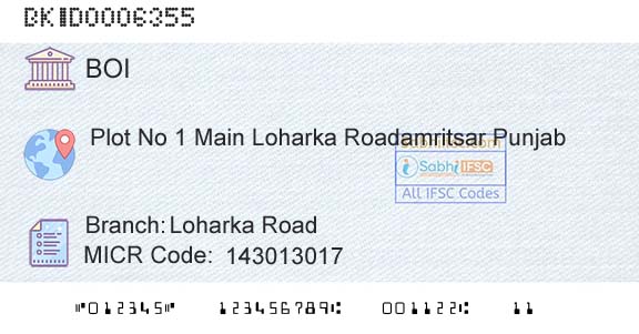 Bank Of India Loharka RoadBranch 