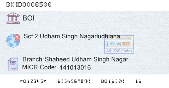 Bank Of India Shaheed Udham Singh NagarBranch 