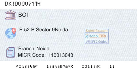 Bank Of India NoidaBranch 