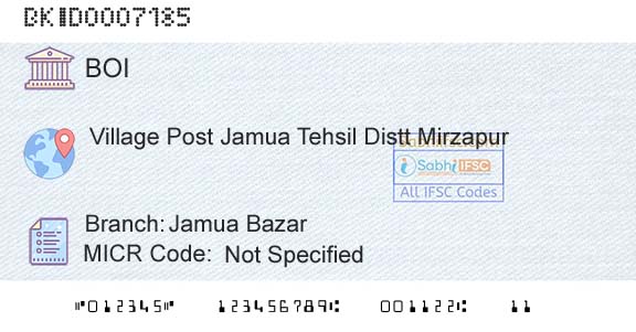 Bank Of India Jamua BazarBranch 