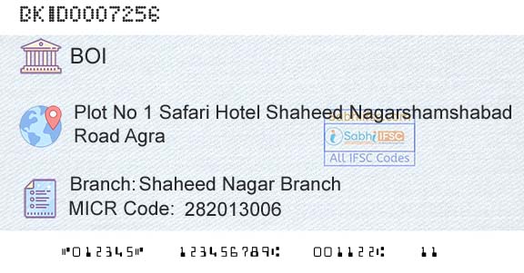 Bank Of India Shaheed Nagar BranchBranch 