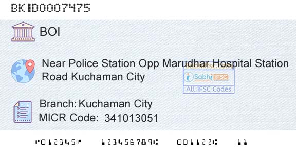 Bank Of India Kuchaman CityBranch 