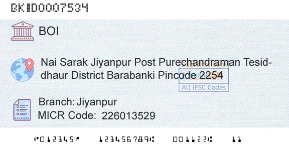 Bank Of India JiyanpurBranch 