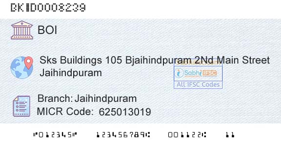 Bank Of India JaihindpuramBranch 