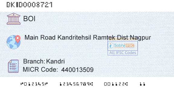Bank Of India KandriBranch 