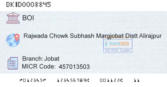 Bank Of India JobatBranch 