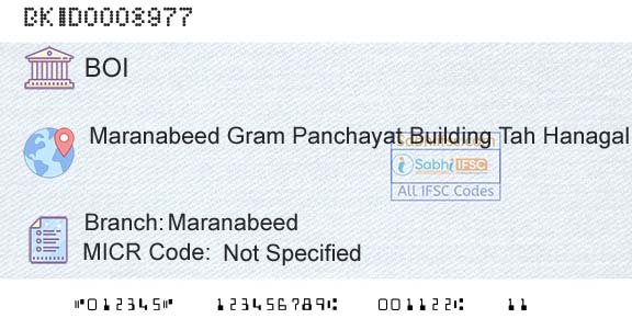 Bank Of India MaranabeedBranch 