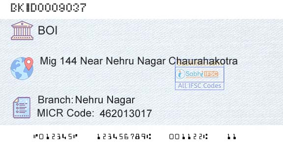 Bank Of India Nehru NagarBranch 