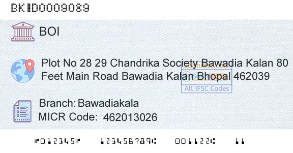 Bank Of India BawadiakalaBranch 