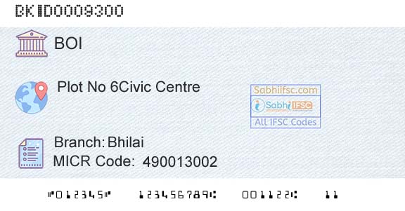 Bank Of India BhilaiBranch 