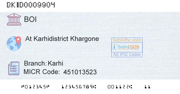 Bank Of India KarhiBranch 