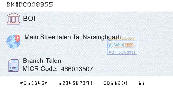 Bank Of India TalenBranch 