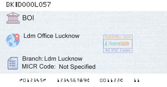 Bank Of India Ldm LucknowBranch 