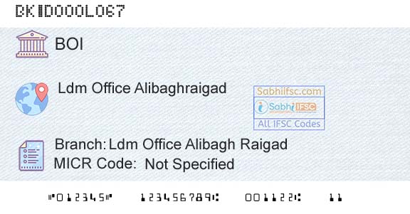 Bank Of India Ldm Office Alibagh RaigadBranch 
