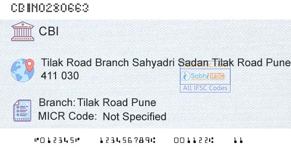 Central Bank Of India Tilak Road PuneBranch 