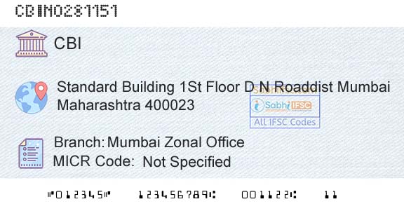 Central Bank Of India Mumbai Zonal OfficeBranch 