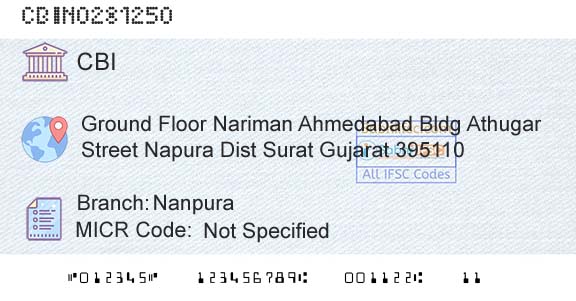 Central Bank Of India NanpuraBranch 