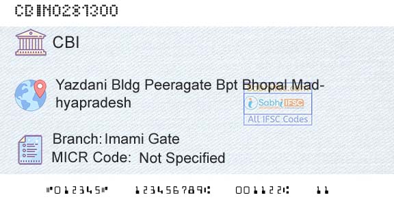 Central Bank Of India Imami GateBranch 